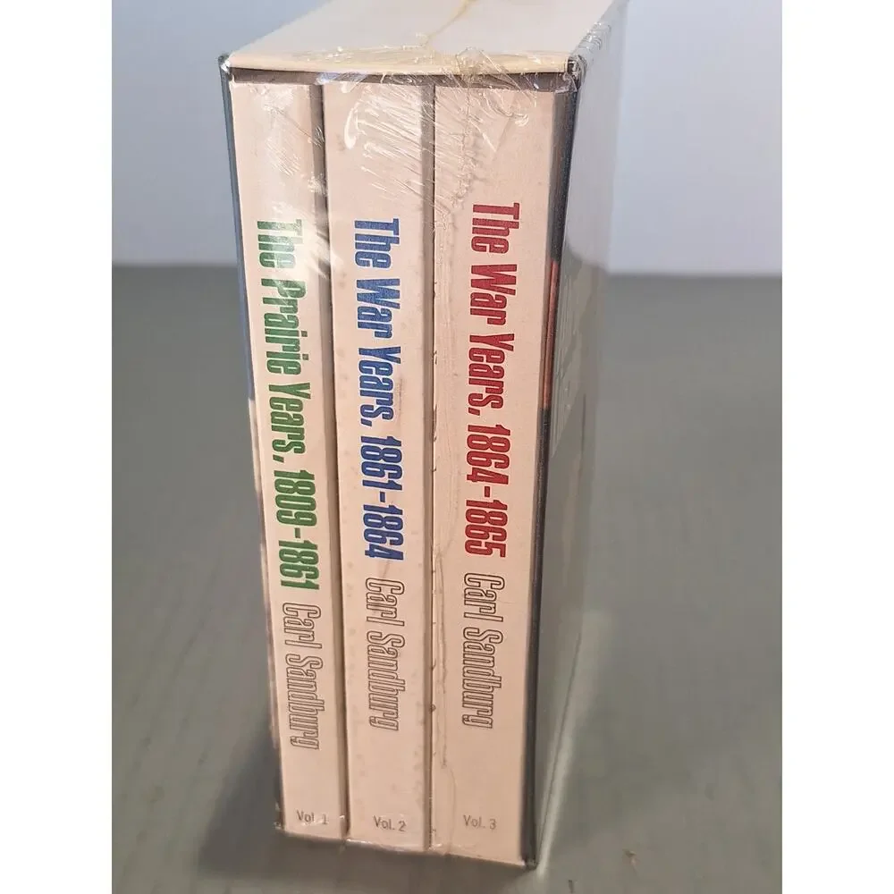 Carl Sandburg Abraham Lincoln 3 Vol Box Set Sealed Laurel Dell 0008 PB Civil War